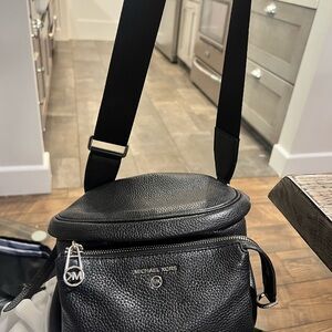 Michael Kors slater sling back pebbled leather